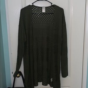 🌻 Lightweight Army Green Cardigan